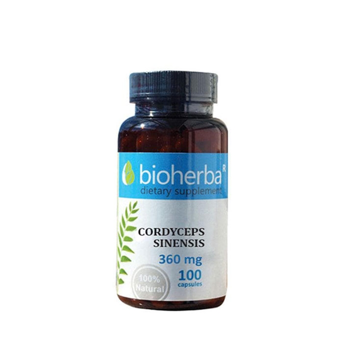 БИОХЕРБА КОРДИЦЕПС капсули 360 мг. 100 броя / BIOHERBA CORDYCEPS SINENSIS