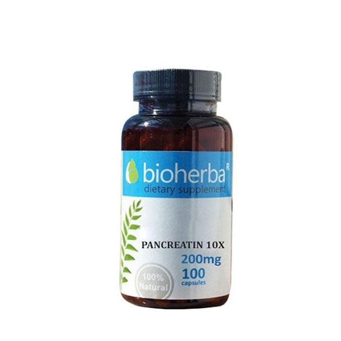 БИОХЕРБА ПАНКРЕАТИН 10x капсули 200 мг. 100 броя / BIOHERBA PANKREATIN