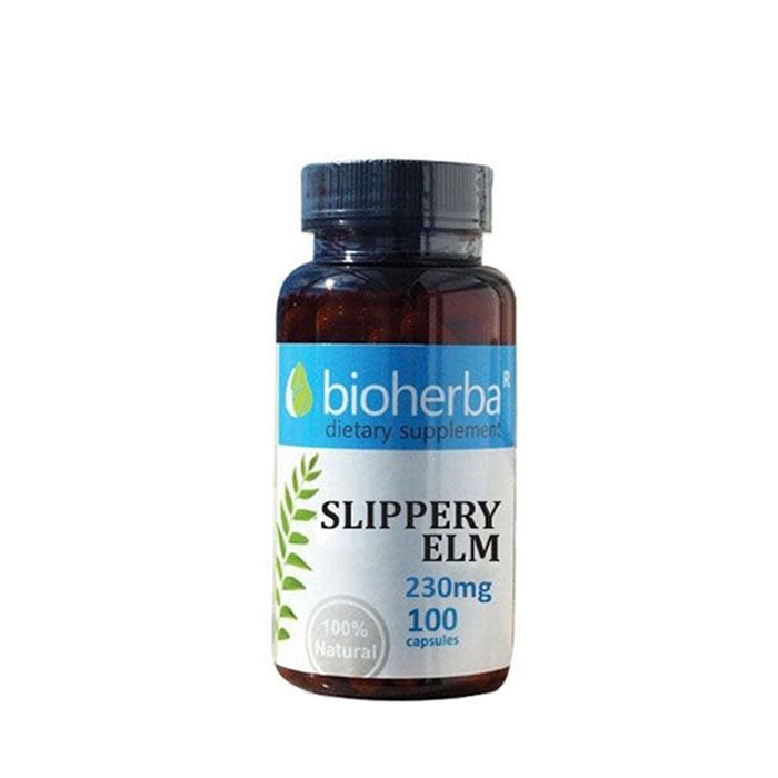 БИОХЕРБА ЧЕРВЕН БРЯСТ КОРА капсули 230 мг. 100 броя / BIOHERBA SLIPPERY ELM
