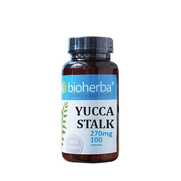 БИОХЕРБА ЮКА СТЕБЛО капсули 270 мг. 100 броя / BIOHERBA YUCCA STALK
