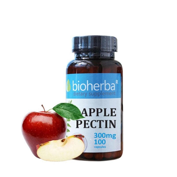 БИОХЕРБА ЯБЪЛКОВ ПЕКТИН капсули 300 мг. 100 броя / BIOHERBA APPLE PECTIN
