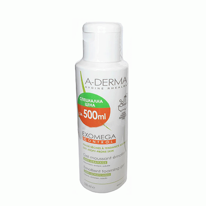 А - ДЕРМА ЕКЗОМЕГА КОНТРОЛ ПЕНЕЩ СЕ ГЕЛ 500 мл. / A - DERMA EXOMEGA CONTROL EMOLLIENT FOAMING GEL