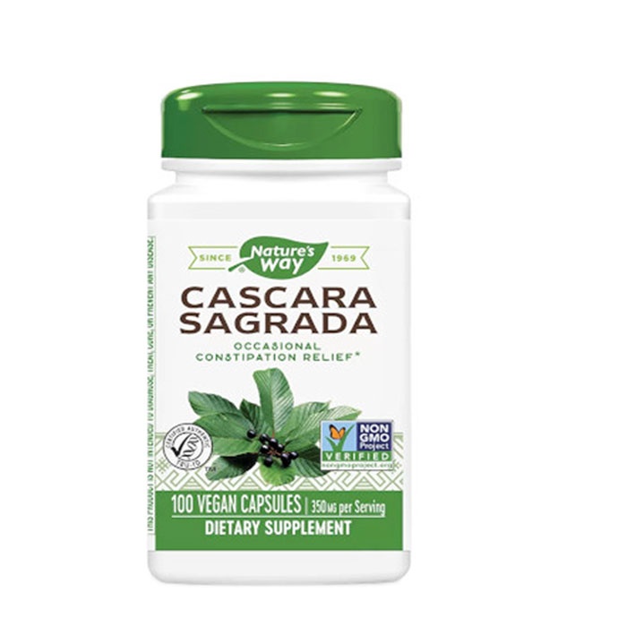 КАСКАРА САГРАДА - ЗЪРНАСТЕЦ КОРА капсули 350 мг. 100 броя / NATURE&#039;S WAY CASCARA SAGRADA