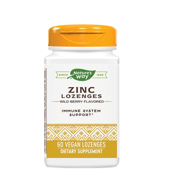 ЦИНК + ЕХИНАЦЕЯ + ВИТАМИН Ц таблетки за смучене 60 броя / NATURE&#039;S WAY ZINK &amp; VITAMIN C &amp; ECHINACEA