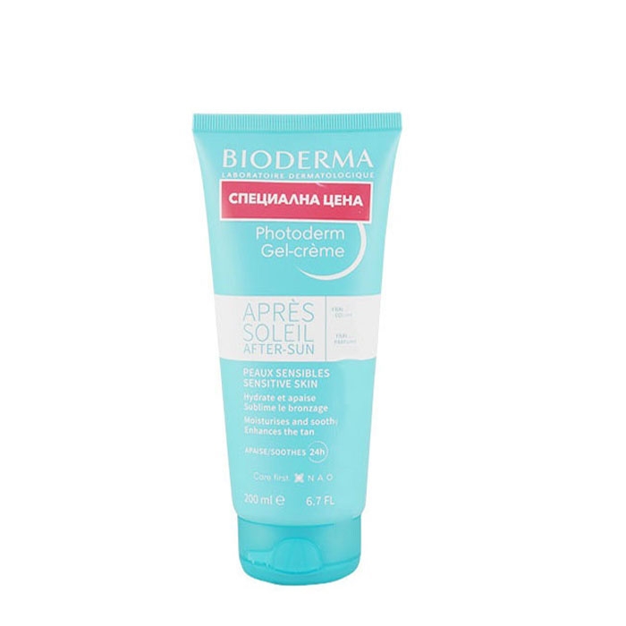 БИОДЕРМА ФОТОДЕРМ APRES-SOLEIL ГЕЛ-КРЕМ ЗА СЛЕД СЛЪНЦЕ 200 мл. / BIODERMA FOTODERM GEL-CREME AFTER SUN