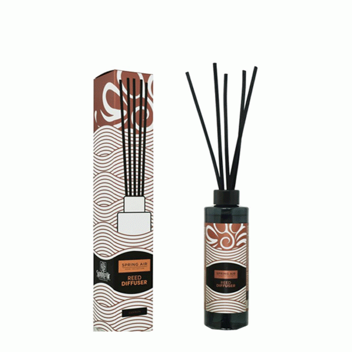 СПРИНГ ЕЪР БРОНЗ ЛАЙН ДИФУЗЕР С РАТАНОВИ ПРЪЧИЦИ ЛАВАНДУЛА / SPRING AIR REED DIFFUSER LAVENDER