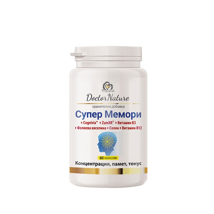СУПЕР МЕМОРИ капсули 60 броя / DOCTOR NATURE SUPER MEMORY