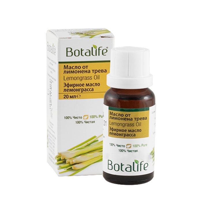 БОТАЛАЙФ МАСЛО ОТ ЛИМОНЕНА ТРЕВА 20 мл. / BOTALIFE ESSENTIAL LEMONGRASS OIL