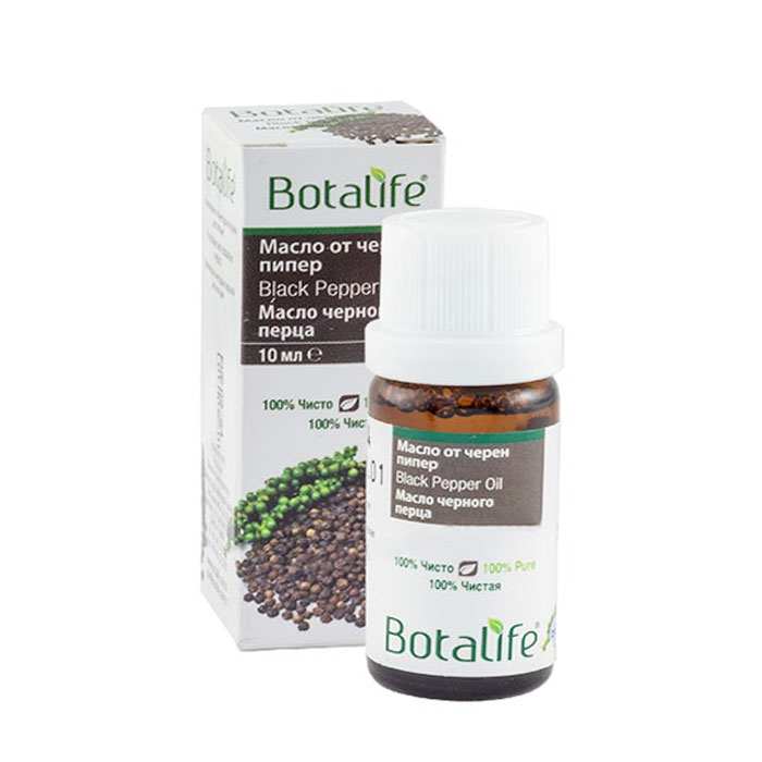 БОТАЛАЙФ МАСЛО ОТ ЧЕРЕН ПИПЕР 10 мл. / BOTALIFE ESSENTIAL BLACK PEPPER OIL