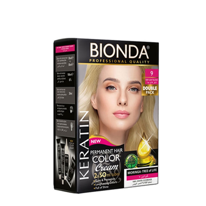 БОЯ ЗА КОСА БИОНДА PROFESSIONAL DOUBLE 9 МНОГО СВЕТЛО РУС / BIONDA PROFESSIONAL DOUBLE 9 VERY LIGHT BLOND