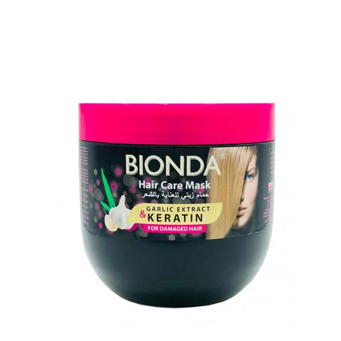 МАСКА ЗА ПОВРЕДЕНА КОСА БИОНДА С ЧЕСЪН И КЕРАТИН 1000 мл. / BIONDA HAIR CARE MASK CARLIC EXTRACT &amp; KERATIN FOR DAMAGED HAIR
