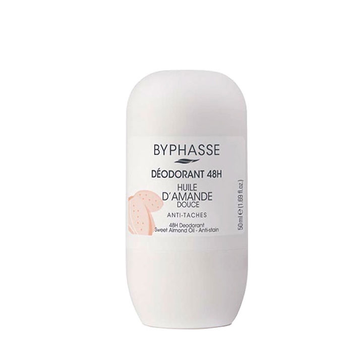 РОЛ ОН 24 ЧАСА С МАСЛО ОТ СЛАДЪК БАДЕМ 50 мл. / BYPHASSE ROLL ON 24 HOURS WITH SWEET ALMOND OIL