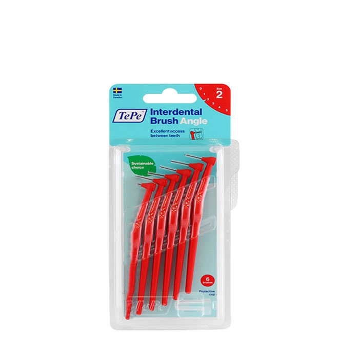 ИНТЕРДЕНТАЛНА ЧЕТКА ЗА ЗЪБИ ТЕПЕ ЕНГЪЛ 0,5 мм. 6 броя / TEPE INTERDENTAL ANGLE TOOTHBRUSH