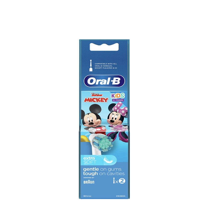 ЕЛЕКТРИЧЕСКА ЧЕТКА ЗА ЗЪБИ ОРАЛ - Б НАКРАЙНИК EB10 - 2 ЕКСТРА СОФТ 2 броя / BRAUN ORAL B TOOTH BRUSH
