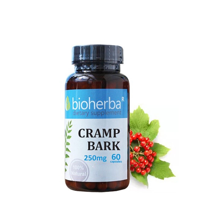 БИОХЕРБА ЧЕРВЕНА КАЛИНА капсули 250 мг. 60 броя / BIOHERBA CRAMP BARK
