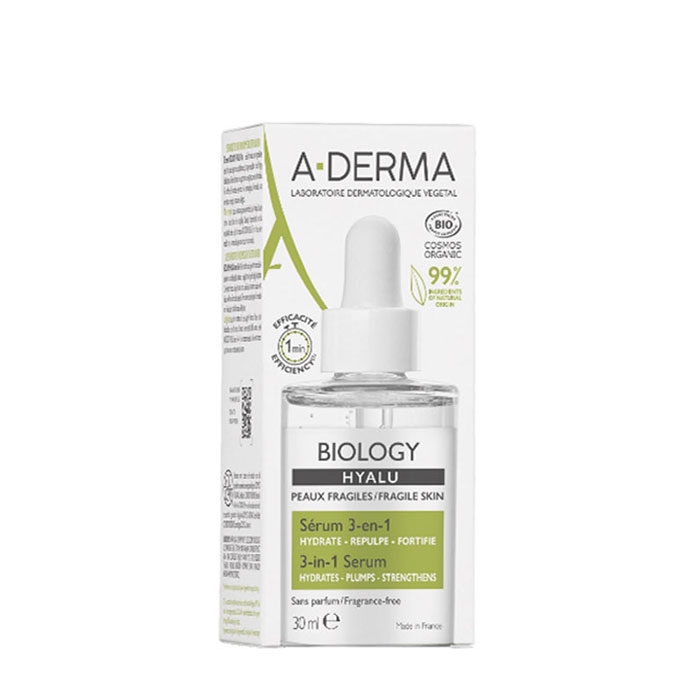 А-ДЕРМА БИОЛОДЖИ ХИАЛУ СЕРУМ 3 в 1 30 мл. / A-DERMA BIOLOGY HYALU SERUM 3 IN 1
