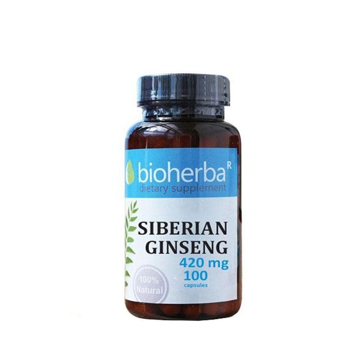 БИОХЕРБА СИБИРСКИ ЖЕН ШЕН капсули 420 мг. 100 броя / BIOHERBA SIBERIAN GINSENG