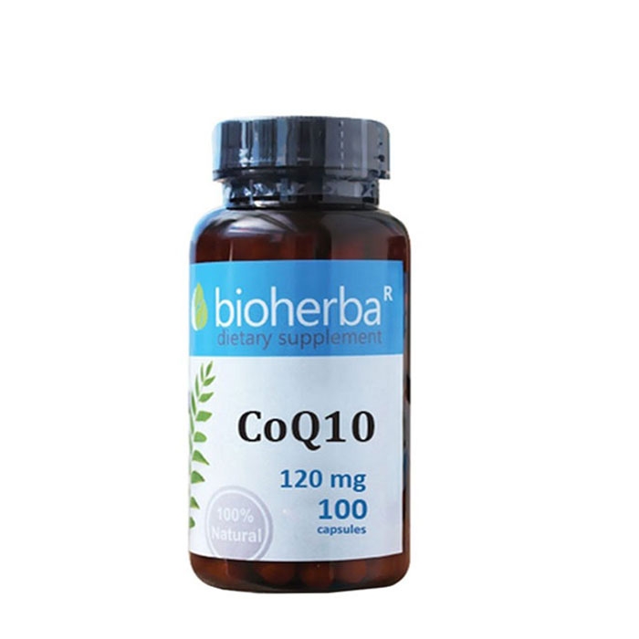 БИОХЕРБА КОЕНЗИМ Q10 капсули 120 мг 100 броя / BIOHERBA CO Q10