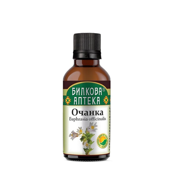 БИЛКОВА АПТЕКА ТИНКТУРА ОЧАНКА 50 мл. / BILKOVA APTEKA EUPHRASIA OFFICINALIS