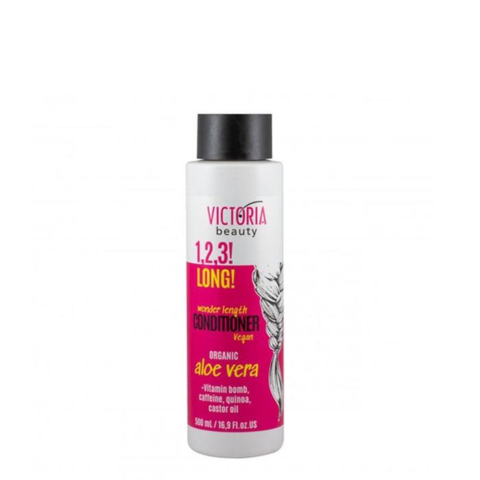 LONG 1, 2, 3 БАЛСАМ ЗА ДЪЛГА КОСА С АЛОЕ ВЕРА 500 мл. / VICTORIA BEAUTY 1, 2, 3 LONG CONDITIONER WONDER LENGTH ORGANIC ALOE VERA