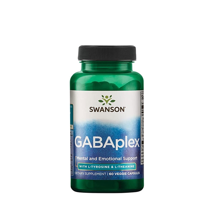 СУОНСЪН ГАБА ПЛЕКС С L-ТИРОЗИН И L-ТЕАНИН капсули 60 броя / SWANSON GABA PLEX WITH L-TYROSINE &amp; L-THEANINE