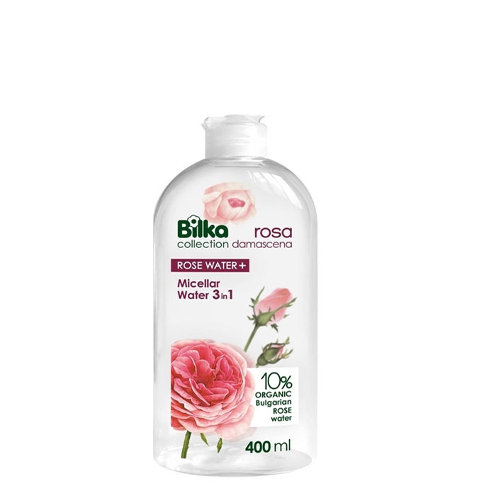 БИЛКА МИЦЕЛАРНА ВОДА С РОЗА ДАМАСЦЕНА 400 мл. / BILKA ROSA DAMASCENA MICELLAR WATER 3 IN 1