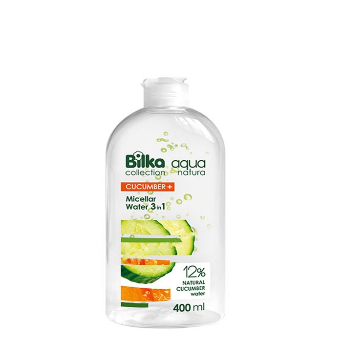 БИЛКА АКВА НЕЙЧЪР МИЦЕЛАРНА ВОДА С КРАСТАВИЦА 400 мл. / BILKA AQUA NATURE MICELLAR WATER WITH CUCUMBER