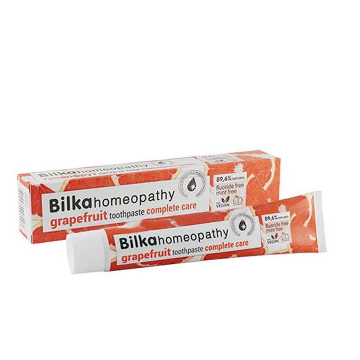 БИЛКА HOMEOPATHY ПАСТА ЗА ЗЪБИ С АРОМАТ НА ГРЕЙПФРУТ 75 мл. / BILKA HOMEOPATHY GRAPEFRUIT TOOTHPASTE COMPLETE CARE