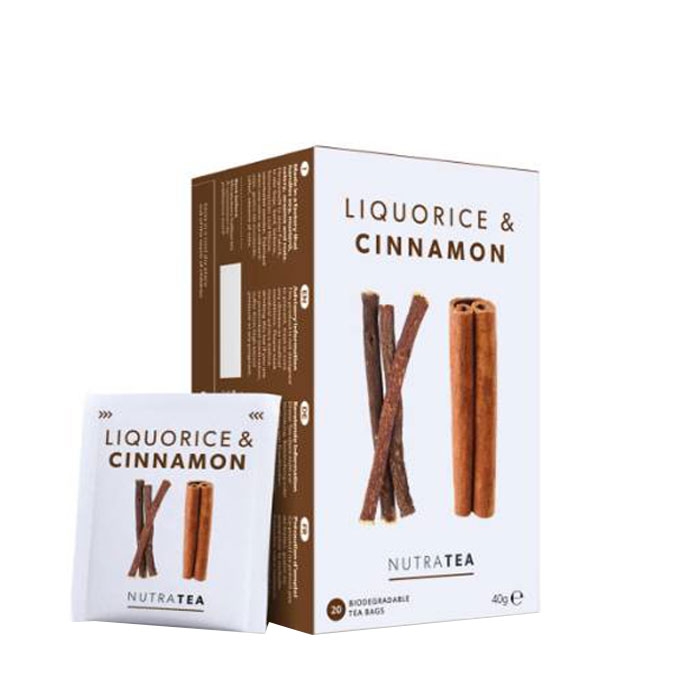 НУТРАТИЙ ЧАЙ ЖЕНСКО БИЛЕ И КАНЕЛА филтър 20 броя / NUTRATEA LIQUORICE &amp; CINNAMON