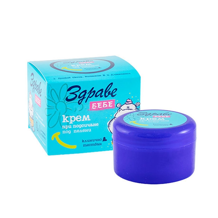 БЕБЕ КРЕМ ЗДРАВЕ ПРОТИВ ПОДСИЧАНЕ ПОД ПЕЛЕНИ 40 гр. / AROMA ZDRAVE BABY CREAM AGAINST HACKING THE DIAPER