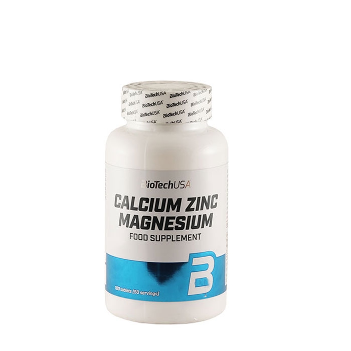 БИОТЕЧ КАЛЦИЙ + МАГНЕЗИЙ + ЦИНК таблетки 100 броя / BIOTECH USA CALCIUM + MAGNESIUM + ZINC