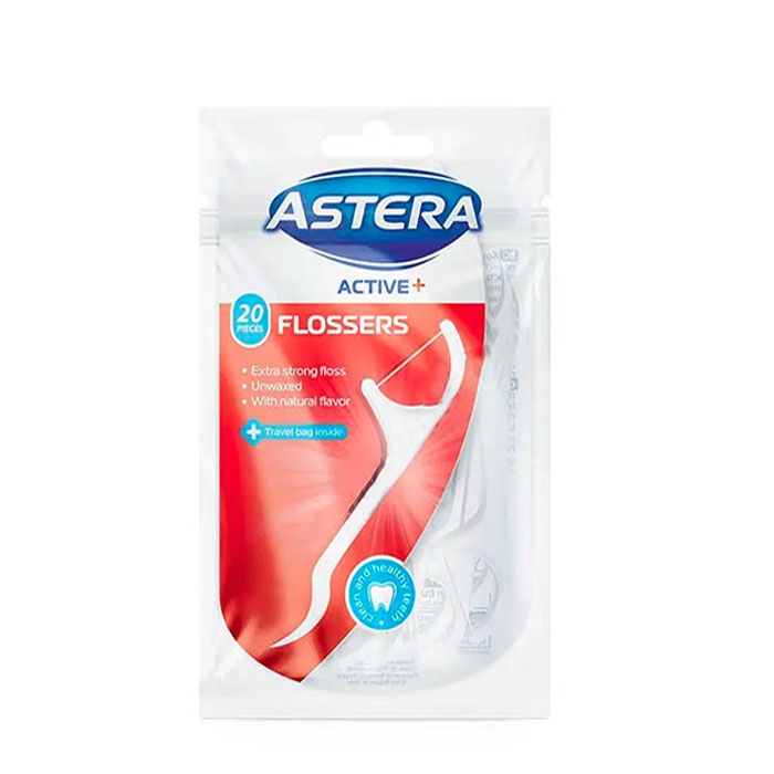 КЛЕЧКИ + КОНЦИ ЗА ЗЪБИ АСТЕРА АКТИВ / AROMA ASTERA TOOTHPICKS + DENTAL FLOSS