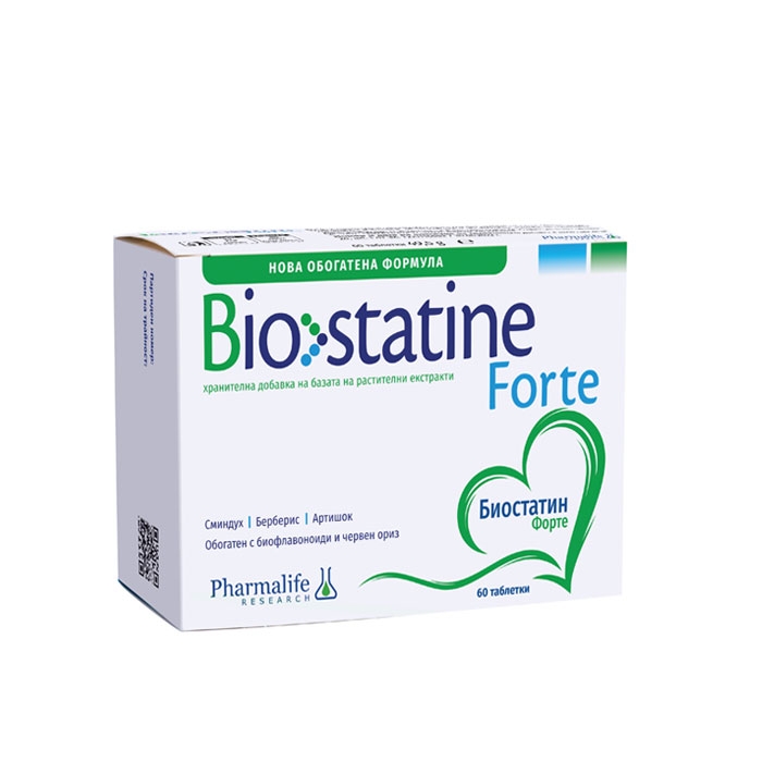 БИОСТАТИН ФОРТЕ таблетки 60 броя / NATURPHARMA BIOSTATINE FORTE