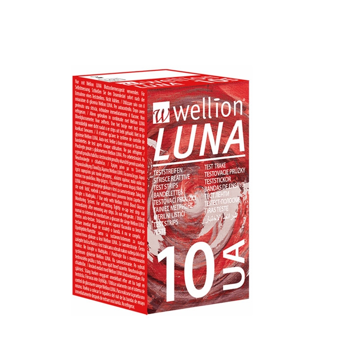 ТЕСТ ЛЕНТИ ЗА ИЗМЕРВАНЕ НА ПИКОЧНА КИСЕЛИНА WELLION LUNA 10 броя / WELLION LUNA TEST STRIPS