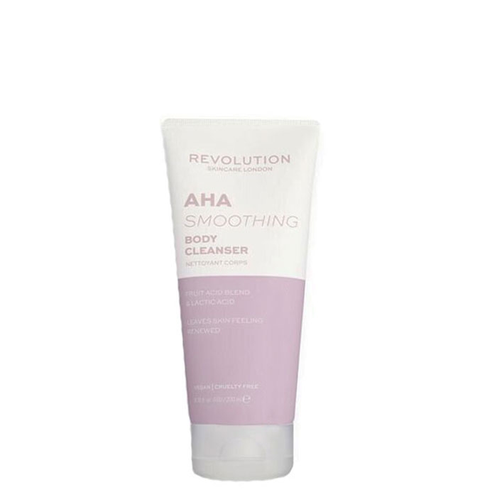 РЕВОЛЮШЪН SKINCARE ДУШ КРЕМ ЗА ТЯЛО AHA 200 мл. / REVOLUTION SKINCARE LACTIC ACID AHA SMOOTHING BODY CLEANSER