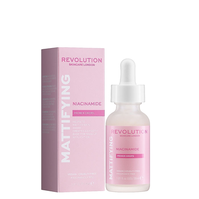 РЕВОЛЮШЪН КАПКИ ЗА ЛИЦЕ MATTIFYING NIACINAMIDE 30 мл. / REVOLUTION SKINCARE NIACINAMIDE PRIMER DROPS