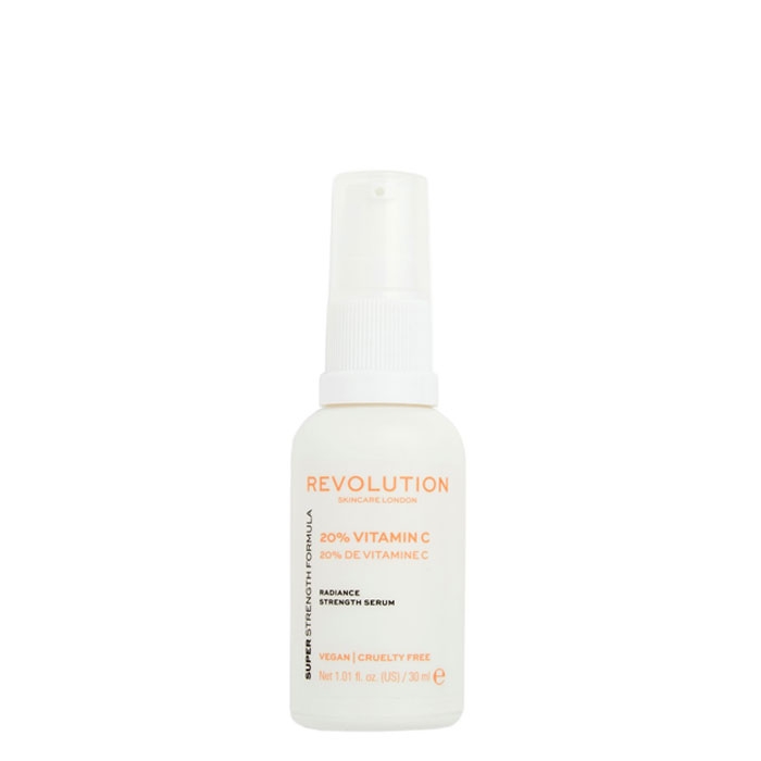 РЕВОЛЮШЪН SKINCARE ОЗАРЯВАЩ СЕРУМ ЗА ЛИЦЕ С ВИТАМИН C 20% 30 мл. / REVOLUTION SKINCARE VITAMIN C RADIANCE STRENGHT SERUM