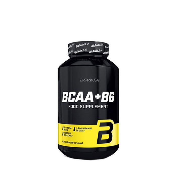 БИОТЕЧ BCAA + ВИТАМИН B6 таблетки 200 броя / BIOTECH BCAA + B6