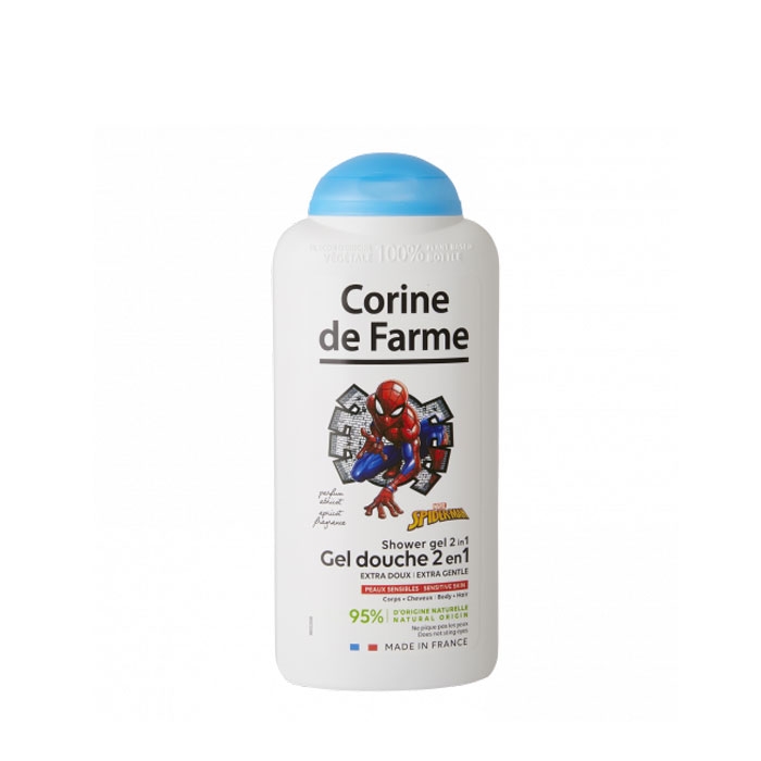 ДУШ ГЕЛ 2 В 1 ЗА КОСА И ТЯЛО СПАЙДЪРМЕН 300 мл. / LABORATOIRES SARBEC CORINE DE FARME SPIDERMAN