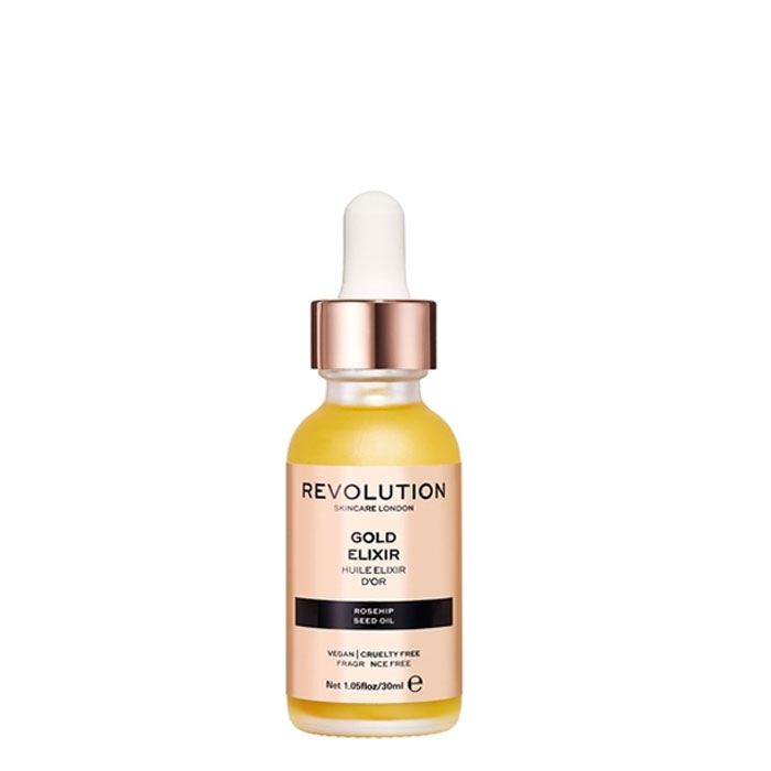 РЕВОЛЮШЪН SKINCARE ВЪЗСТАНОВЯВАЩ СЕРУМ ЗА ЛИЦЕ GOLD ELIXIR 30 мл. / REVOLUTION SKINCARE GOLD ELIXIR