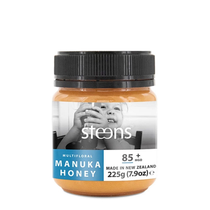 СТИЙНС МУЛТИФЛОРАЛЕН МЕД ОТ МАНУКА MGO 85+ / UMF 5+ 225 гр. / STEENS MULTIFLORAL MANUKA HONEY MGO 85+ UMF 5+