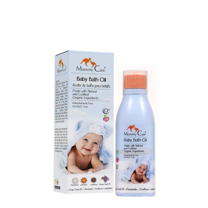 МАМИ КЕЪР НАТУРАЛНО ОЛИО ЗА БАНЯ ЗА БЕБЕТО 200 мл. / MOMMY CARE BABY BATH OIL
