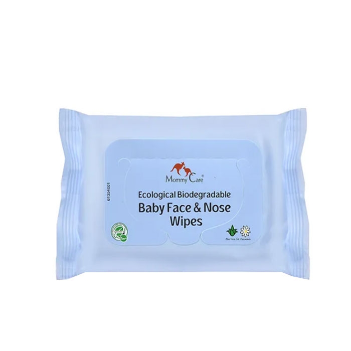 МАМИ КЕЪР ЕКОЛОГИЧНИ КЪРПИЧКИ ЗА НОС И ЛИЦЕ 24 броя / MOMMY CARE BABY FACE &amp; NOSE WHIPES