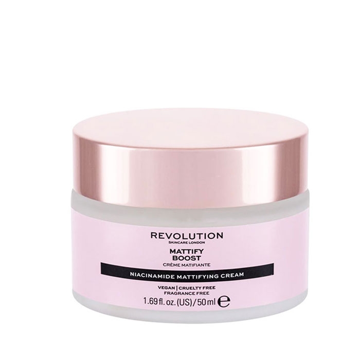 РЕВОЛЮШЪН SKINCARE МАТИРАЩ ДНЕВЕН КРЕМ ЗА ЛИЦЕ MATTIFY BOOST 50 мл. / REVOLUTION SKINCARE MATTIFY BOOST MATTIFYING CREAM WITH NIACINAMIDE