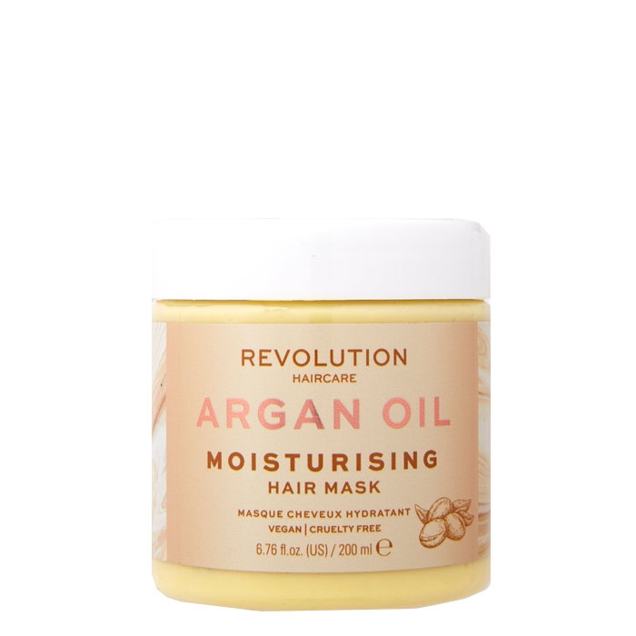 РЕВОЛЮШЪН HAIRCARE ХИДРАТИРАЩА МАСКА ЗА КОСА С АРГАН 200 мл. / REVOLUTION HAIRCARE MOISTURISING HAIR MASK ARGAN OIL
