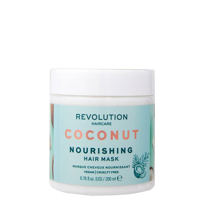 РЕВОЛЮШЪН HAIRCARE ПОДХРАНВАЩА МАСКА ЗА КОСА С КОКОС 200 мл. / REVOLUTION HAIRCARE NOURISHING HAIR MASK COCONUT