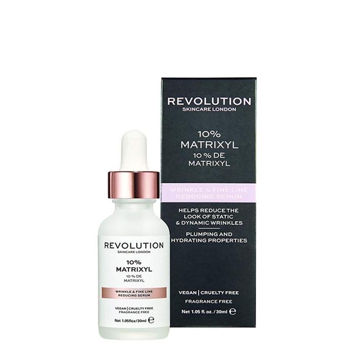 РЕВОЛЮШЪН SKINCARE СЕРУМ ЗА ЛИЦЕ СРЕЩУ ФИНИ БРЪЧКИ MATRIXIL 10% 30 мл. / REVOLUTION SKINCARE 10% MATRIXYL WRINKLE AND FINE LINE REDUCING SERUM