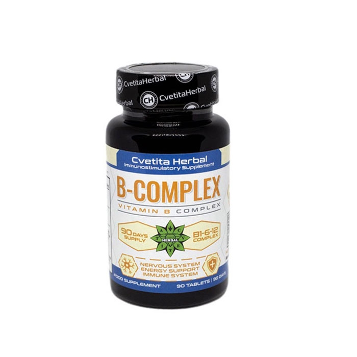 ВИТАМИН B КОМПЛЕКС таблетки 90 броя / CVETITA HERBAL VITAMIN B-COMPLEX ...