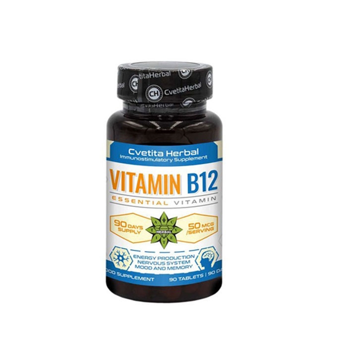 ВИТАМИН B 12 таблетки 90 броя / CVETITA HERBAL VITAMIN B12 ESSENTIAL