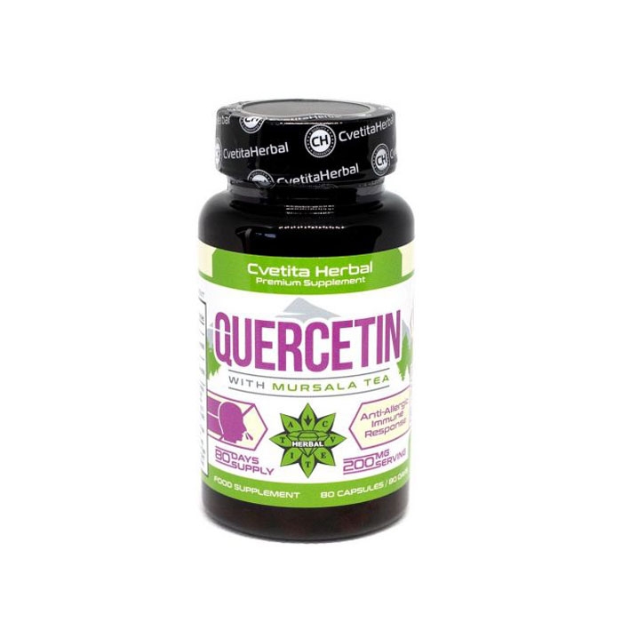 КВЕРЦЕТИН И МУРСАЛСКИ ЧАЙ капсули 80 броя / CVETITA HERBAL QUERCETIN WITH MURSALA TEA